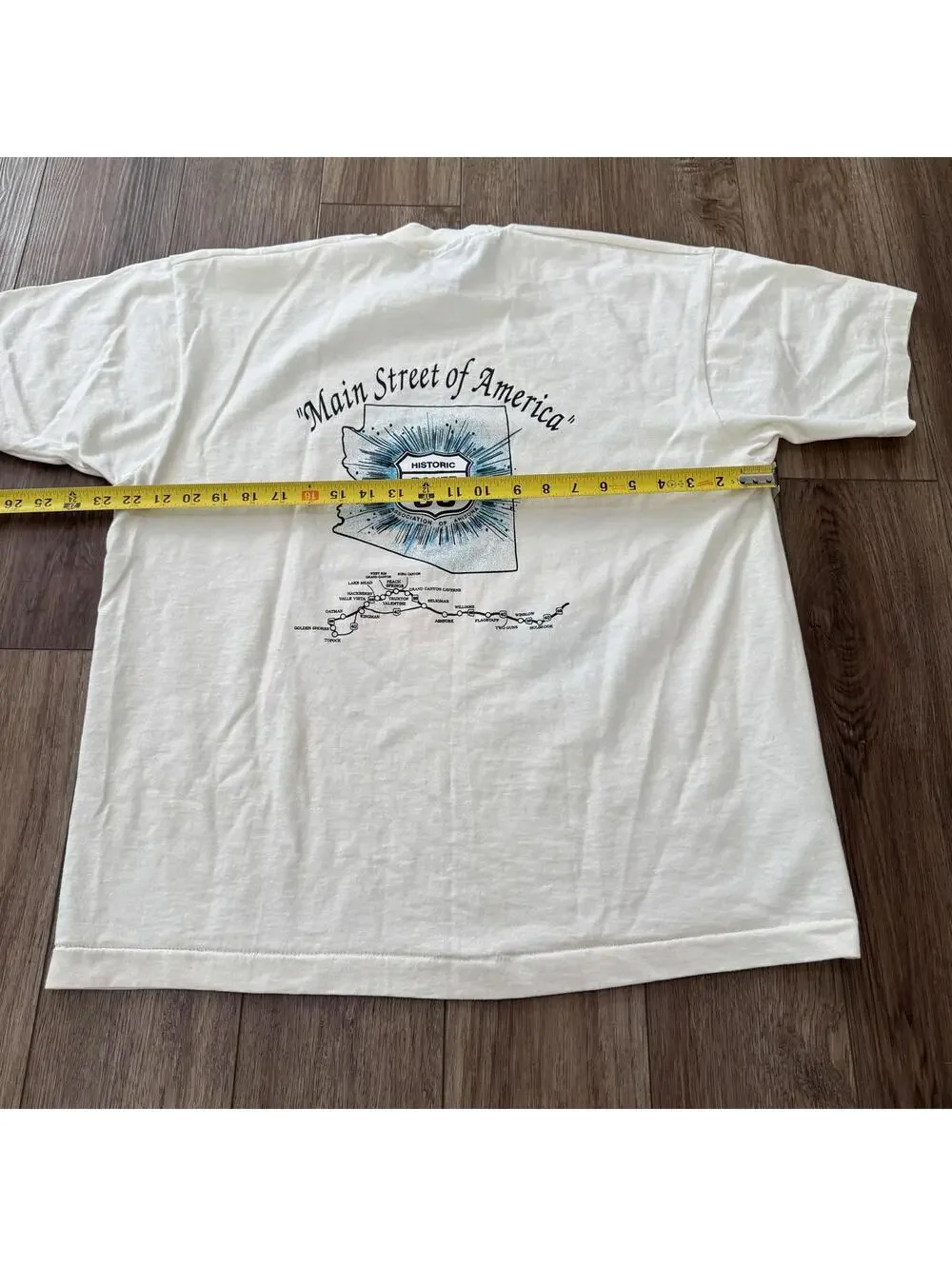 Vtg 1994 Route 66 Fun Run Arizona Car T-Shirt XL USA